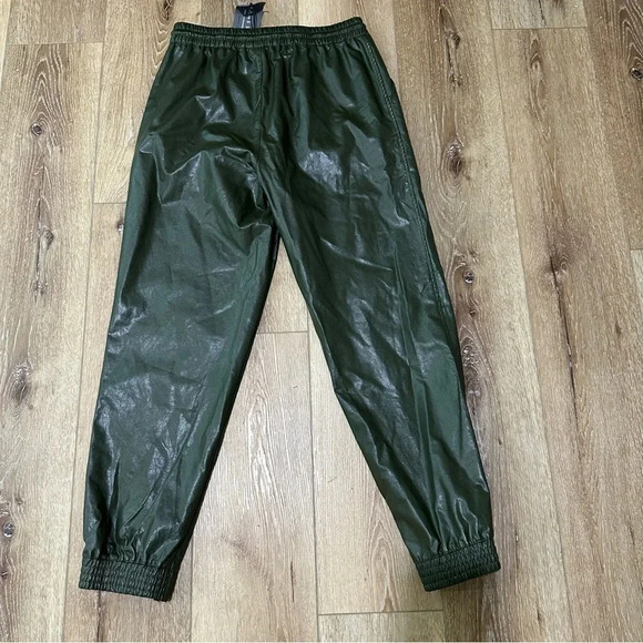 Sans Souci Women’s Dark Green Tapered Ankle Jogger Pants with Ties Size M NWT - Picture 8 of 8